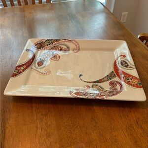 Tabletops Gallery Paisley Large Serving Platter
